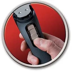 Машинка для стрижки Remington Pro Power Precision Steel, мережа+акум., роторний мотор, насадок-2, сталь, чорний - мініатюра 3