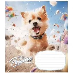 Тетрадь ученическая Stay Positive Школярик 012-3320C-3 в косую линию 12 листов