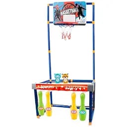 Боулинг MR 1433 2в1: Баскетбол и боулинг – Игровая конструкция для активных детей