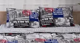 Набор наволочек Moon&Star Бязь Gold Люкс New York 60х60 см 2 шт