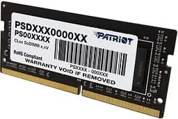 Модуль пам'яті SO-DIMM 16GB/3200 DDR4 Patriot Signature Line (PSD416G320081S) - мініатюра 2
