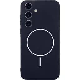 Чохол Silicone Cover Lakshmi Full Camera (AA) with MagFit для Samsung Galaxy S25+ Темно-синій / Midnight blue