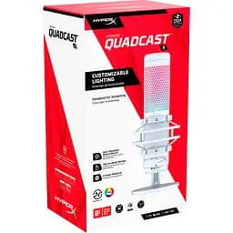 Мікрофон HyperX QuadCast S White [519P0AA] [79761] - мініатюра 13