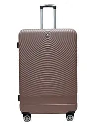 Валіза велика L ABS-пластик Worldline Airtex 652 78×52×34см 128л Рожеве золото