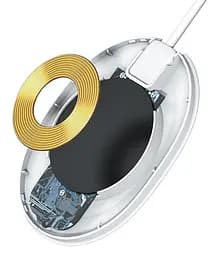 Бездротовий зарядний пристрій Baseus Jelly Wireless charger 15 W WXGD-02 White - мініатюра 5