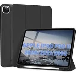 Чохол-книжка BeCover Tri Fold Soft TPU з кріпленням Apple Pencil для Apple iPad Pro 11 2020/2021/2022 Black (711109) - мініатюра 7