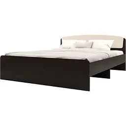 Ліжко двоспальне Еверест Асторія без ящиків 160х200 см венге + дуб молочний (EVR-2082)