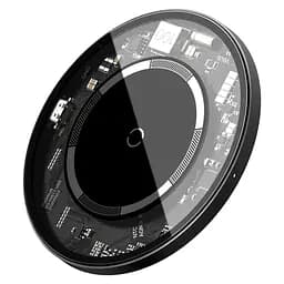 Бездротовий зарядний пристрій Baseus Simple Magnetic Прозорий (WXJK-E02) - мініатюра 2