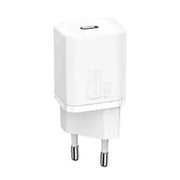 Зарядний пристрій Baseus GaN5 FC mini 1C 20 W (CCGN050102) білий - мініатюра 3
