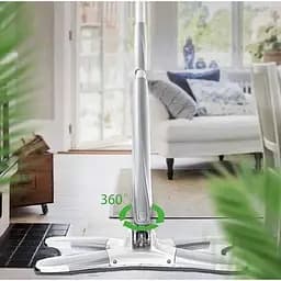 Швабра метелик ледарка X-type mop з автовіджимом, телескопічною ручкою та насадкою з мікрофібри - мініатюра 2