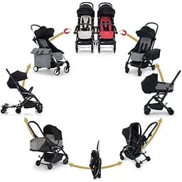 Коляска прогулянкова Bumprider Connect 3 Black-Olive (51284-2105) - мініатюра 4