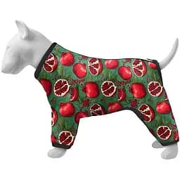 Ветровка для собак Waudog Clothes, рисунок "Гранаты", S30