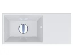 Умивальник Miraggio COPPER 500 (0001052) Miramarble, Глянцевий, Накладний, Білий - мініатюра 4