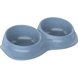 Миска для домашніх тварин Georplast Wave Double 29.5x16x6.5 см 2x340 мл в асортименті