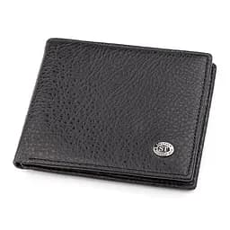 Чоловічий гаманець ST Leather 18319 (ST160) чорний шкіряний