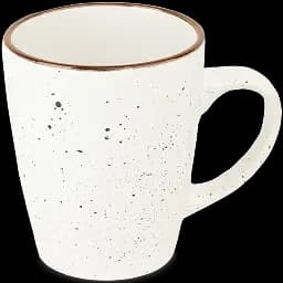 Чашка керамічна Well Done 350 мл біла-мармурова (WD-5010W)