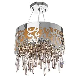 Люстра підвісна Brille галогенна з абажуром G4 20W CH (BL-043S/10)