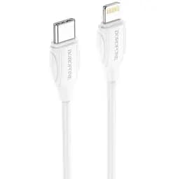 Кабель Type-C - Lightning, 3 м, білий, Borofone BX19, 20 Вт, 3A