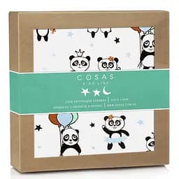 Пелюшки фланелеві Cosas Panda 80х100 см, блакитні