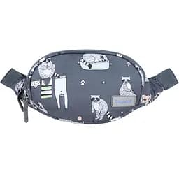 Сумка-бананка Bagland Bella 2 л сублімація 220 сіра (00202664)