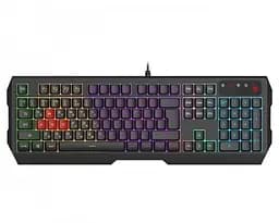 Клавіатура Bloody B140N, чорний, USB, ігрова, неонове підсвічування