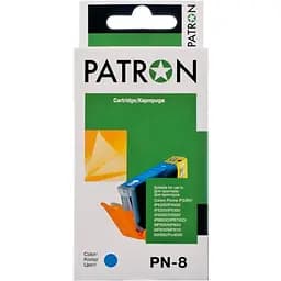 Картридж Patron CANON CLI-8C CYAN (№ PN-8C NEW) (CI-CAN-CLI-8-C1-PN)