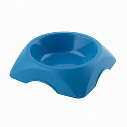 Миска для корму пластикова 21,9x21,9x5,3h, 0,8 л, синій