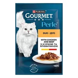 Набір вологого корму для котів Gourmet Perle Duo Мікс 8 шт. + Gourmet Perle Duo Мікс 4 шт. 1.02 кг (12 шт. х 85 г) - мініатюра 12