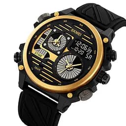 Наручний годинник чоловічий 2202PBKGD Black-Gold Skmei acs0030148 - мініатюра 3