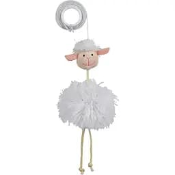 Игрушка для кошек Trixie Овечка с погремушкой на резинке 20 см (45560)