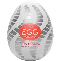 Мастурбатор яйце Tenga Egg New Standart Tornado білий