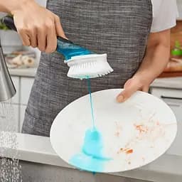 Щітка Oxo Good Grips з диспенсером, 33х11х10 см, чорний (1067529) - мініатюра 3