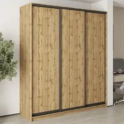 Шкаф-купе трехдверный MebelStar Стандарт BG 3ДСП 210x45x240 см Дуб тахо (MBS-8643)