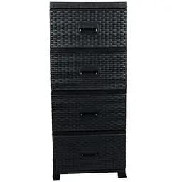 Комод Violet House Роттанг Black (0357 Роттанг Black 38*45*90 см) - мініатюра 2