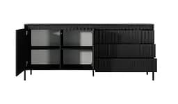 Комод Perfect Home Сенсо / Senso 2-дверний з 3 шухлядами 2D3S/187 Чорний (PFH-091136) - мініатюра 2