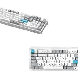 Клавіатура GamePro Asgard Drakkar Keychron Super Red Switch Wireless/Bluetooth/USB White бездротова (MK305WH) - мініатюра 5