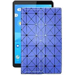 Чехол StatusCASE из экокожи для планшета Lenovo M8 TB-8705f Синий ромб