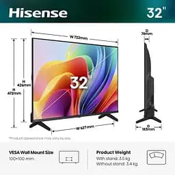 LED-телевізор Hisense 32A4S (7262256) - мініатюра 2