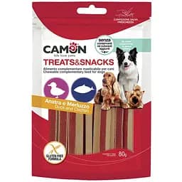 Ласощі для собак Camon Treats & Snacks Сендвіч з качкою та тріскою, 80 г
