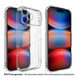 Чохол до мобільного телефона BeCover Apple iPhone 17 Pro Transparent (713761) - мініатюра 3