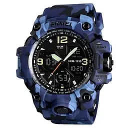 Мужские наручные часы Skmei Hamlet 1155 Синий камуфляж