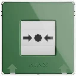 Беспроводная настенная кнопка для активации пожарной тревоги вручную Ajax для жилых объектов Manual Call Point, jeweller, беспроводной, зеленый