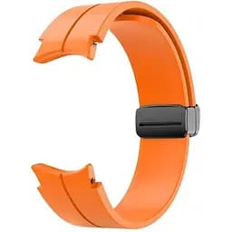 Ремінець для Samsung Galaxy Watch 5 44mm - помаранчевий ширина кріплення 20мм силікон Watchbands Cls-black (W33-6WB91937766)