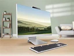 Комп'ютер персональний моноблок ASUS M3702WFAK-WPE0030 27' FHD AG AMD R5-7520U 16GB F512GB UMA WiFi кл+м без ОС білий (90PT03M1-M00JS0) - мініатюра 2