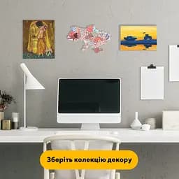 Пазл деревяний Україна Вишивана, А4, Деревяна коробка 100 елементів - мініатюра 6