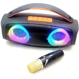 Мінідинамік Bluetooth з мікрофоном BT-K21 потужний звук компактний дизайн USB 3.5 мм AUX Bluetooth TF Card 10 Вт Чорний