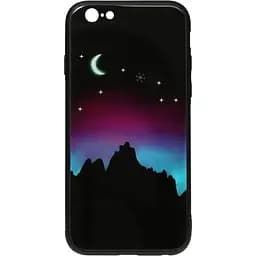 Чохол-накладка Toto Night Light Print Glass Case Apple iPhone 6/6S Young Moon