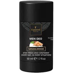 Парфумований дезодорант-стік Famire Сандал Famirel без алюмінію 50 мл