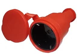 Розетка (гніздо) каучук з/з Lumano ARCTIC IP44 16A (RED) 
