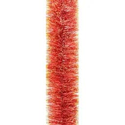 Мішура Novogod'ko 7.5 см 2 м червона з золотими кінчиками (980432)